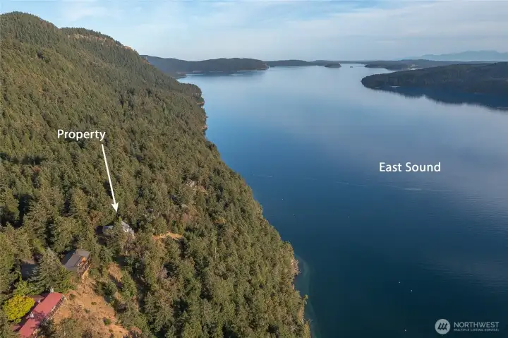 Location in relation to East Sound