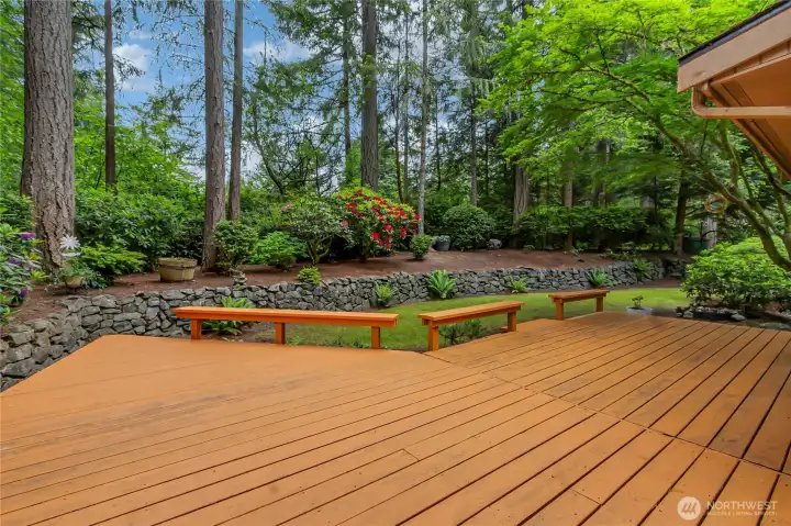 Expansive deck.