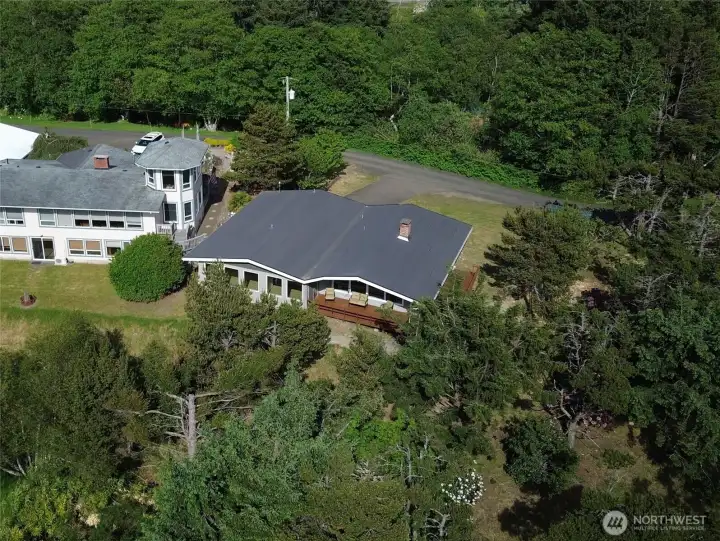 Nestled in surrounded by mature trees for surprising privacy Nestled in surrounded by mature trees for surprising privacy