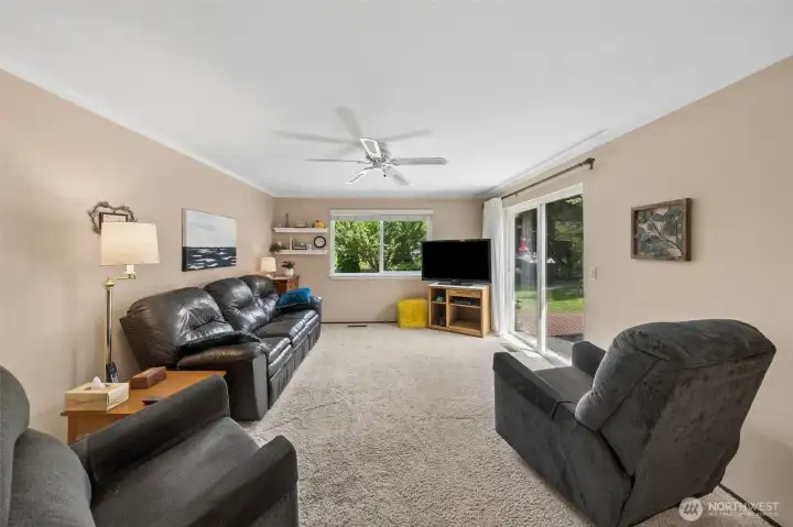 Family Room with access to your great deck.