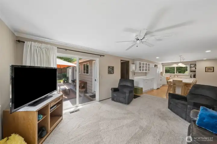The kitchen is open to the Family Room, allowing for easy conversation as well as access to your great back deck!