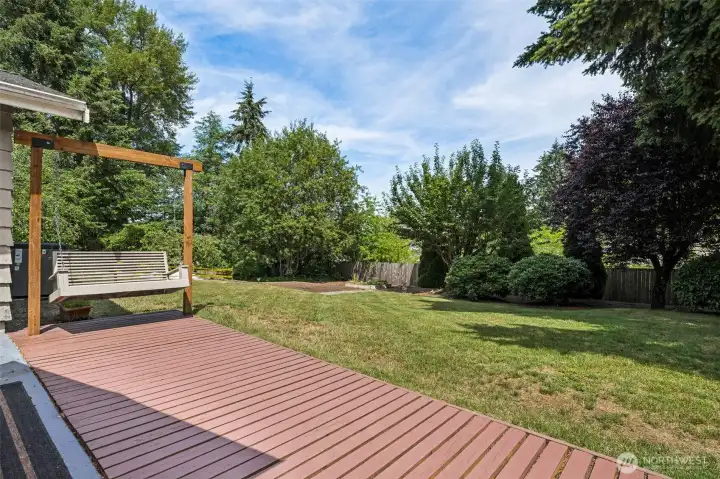 Peaceful back yard.