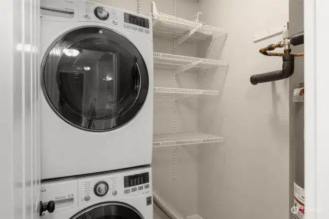 Washer & dryer convey with the home