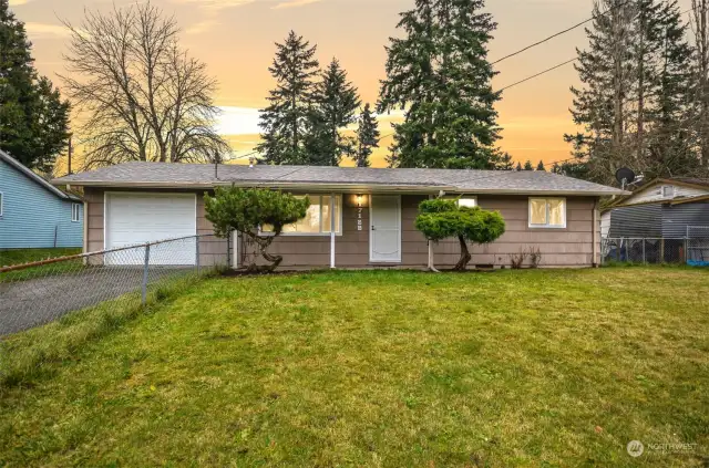 Brand New Roof on this clean Renton Rambler with a large fenced lot. LOCATION is ideal.