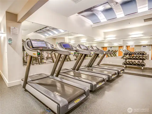 Gym located in Tower 1