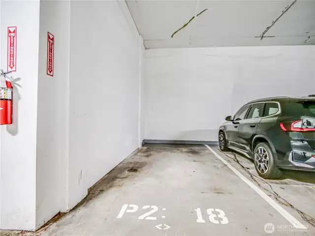 Parking in secured garage