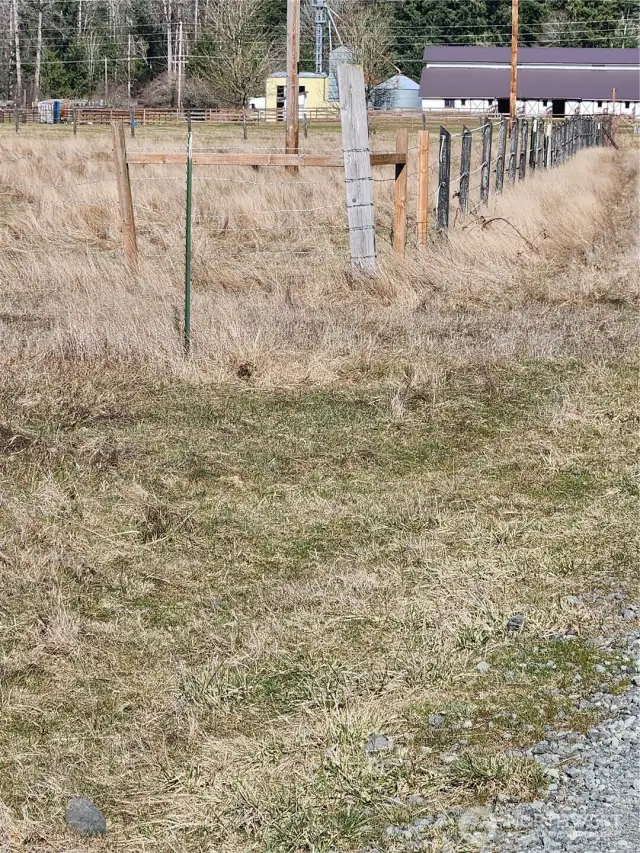 Corner of property
