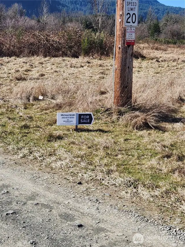 Corner of property