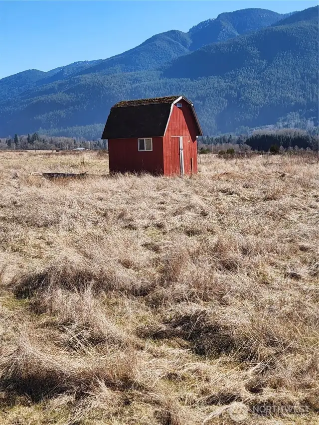 Building on property across the street to use to locate the lot