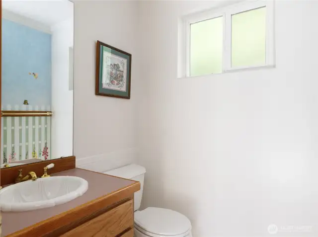 Small powder room on main level