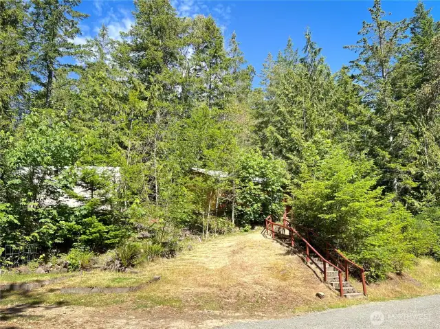 Stairs to second level