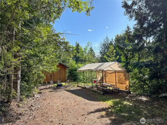 Garage and open space