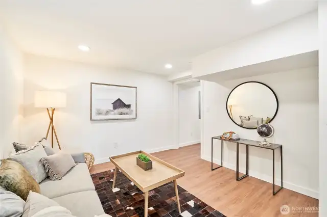 4th Conforming bedroom could convert to additional recreation space.