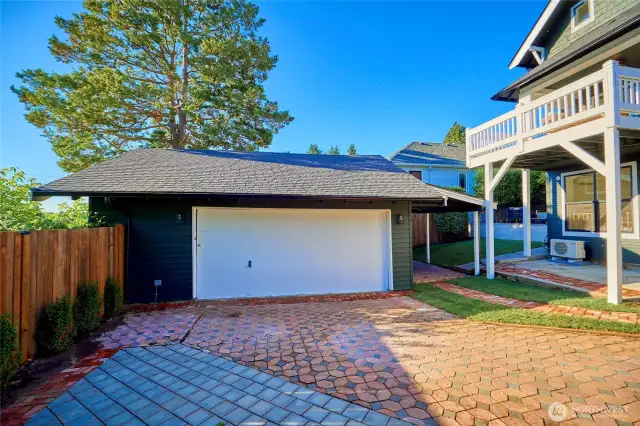 Two-car garage could potentially convert to DADU for additional income or living space. (Buyer to verify.)