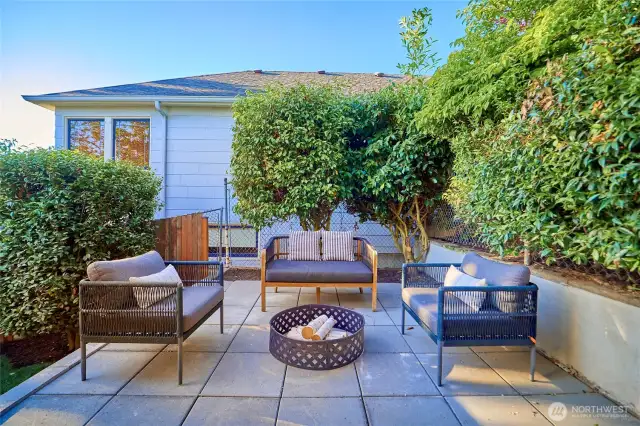 Patio space for additional outdoor living.