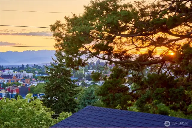 Sunsets every evening are a highlight at Baker Ave NW.