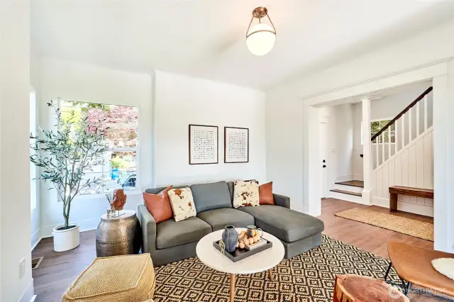 Bright and spacious living room for relaxation or entertaining.