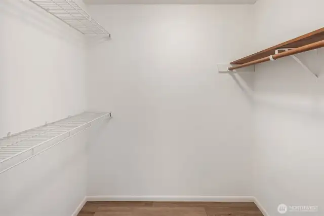Primary walk in closet