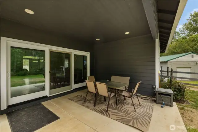 Covered back patio