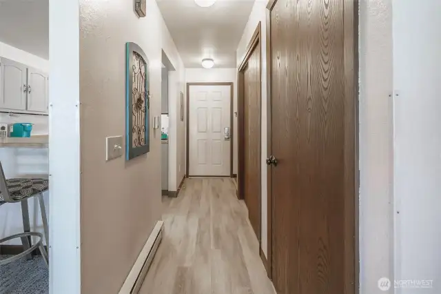 Hallway looking back to the front door