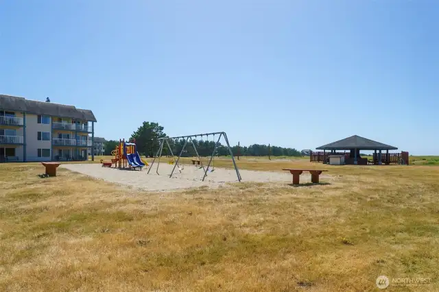 Playground and BBQ area