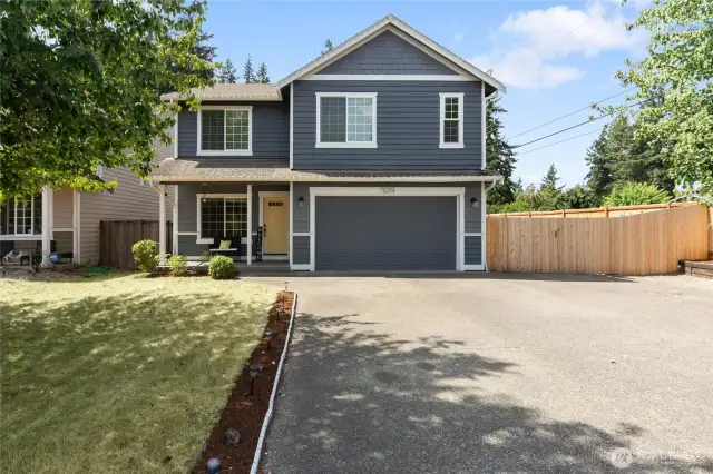 Charming curb appeal with an inviting entryway.