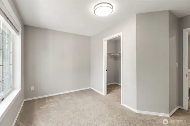 4th bedroom with walk-in closet.