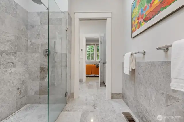 another view of the upstairs spa like bathroom