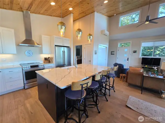 Chef's Kitchen with Oversized Island