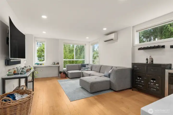 Plenty of natural light.