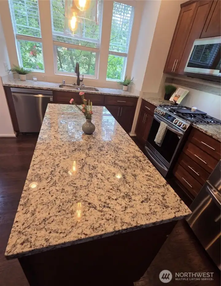 houghtfully designed kitchen offers an excellent, spacious environment for all culinary explorations and meal preparation