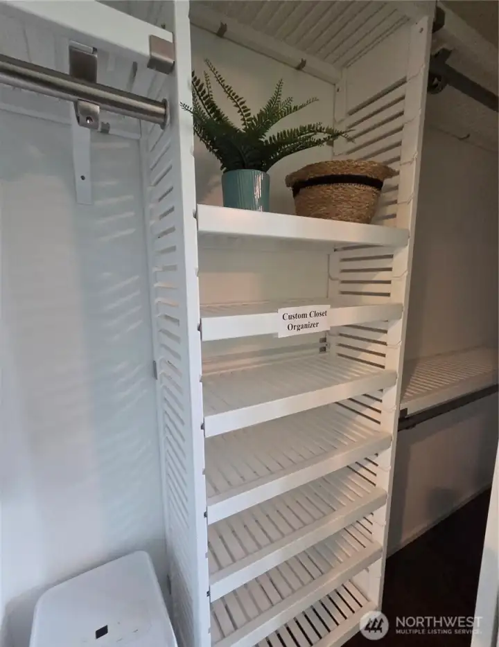 Primary Bedroom Custom Closet Shelving