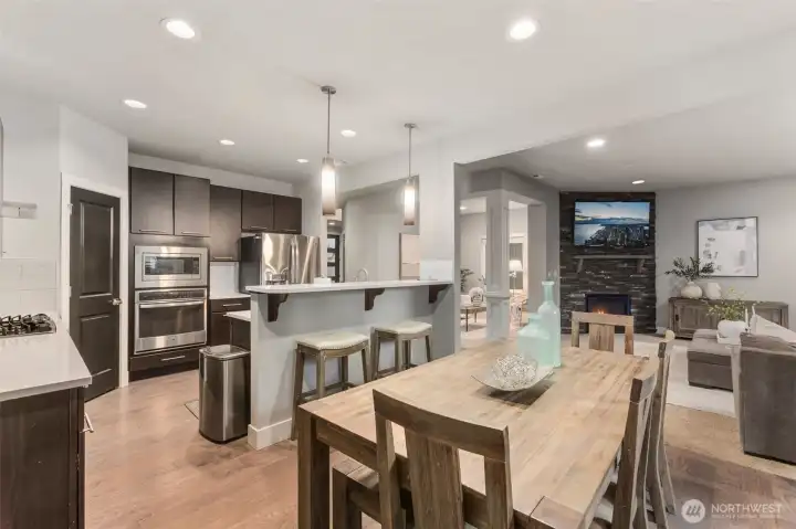 Open Plan from Kitchen