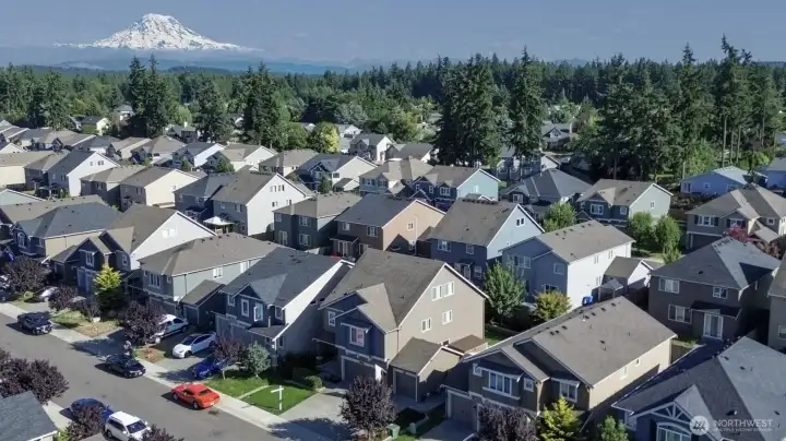 imagine driving home everyday seeing Mt Rainier