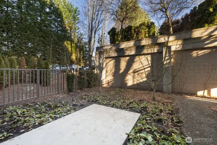 East patio off of the primary bedroom
