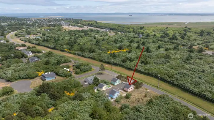 To the East along Marine View Drive, Oyhut Bay Seaside Village is just down the road!