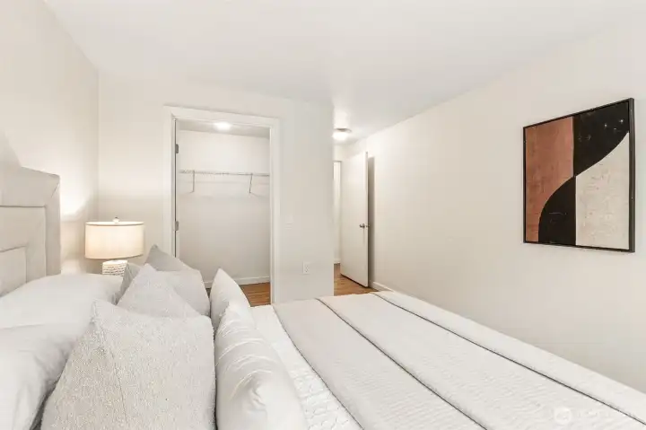 Primary bedroom features a large closet.