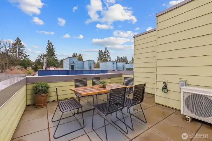 Rooftop deck (virtually staged)