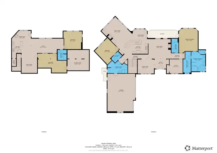 Plenty of room on the lower level for separate living quarters