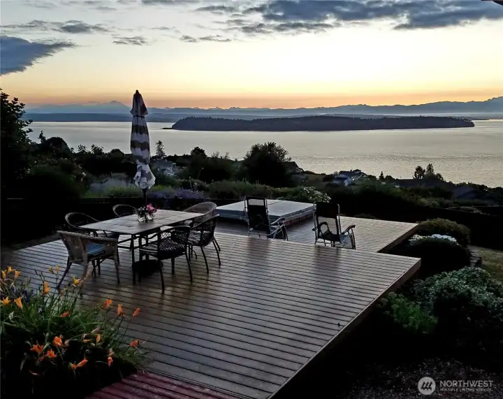 Sunrise magic each morning!