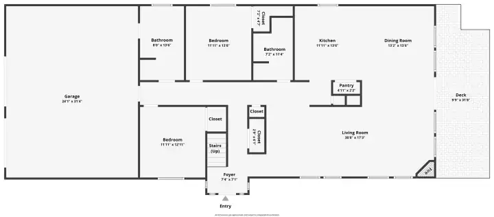 Floorplan image of the main level layout. Floorplan image of the main level layout.