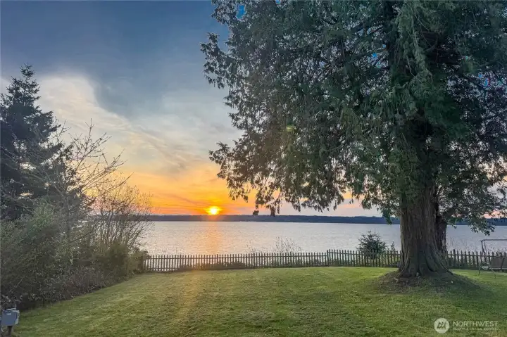 Sunrise makes for beautiful skies
