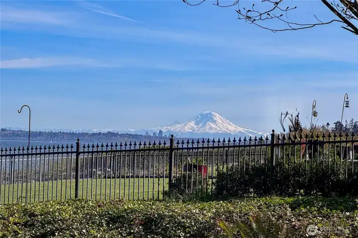 Mt.Rainier views right from your yard.  You can also see Mt.Baker