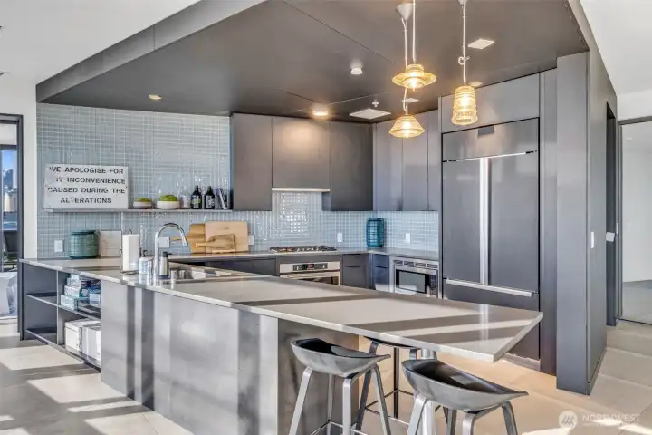 Lounge with Gourmet Kitchen