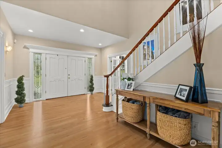 Custom home craftsmanship showcased throughout the interior