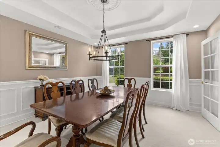 Elegant formal living and dining spaces designed for entertaining