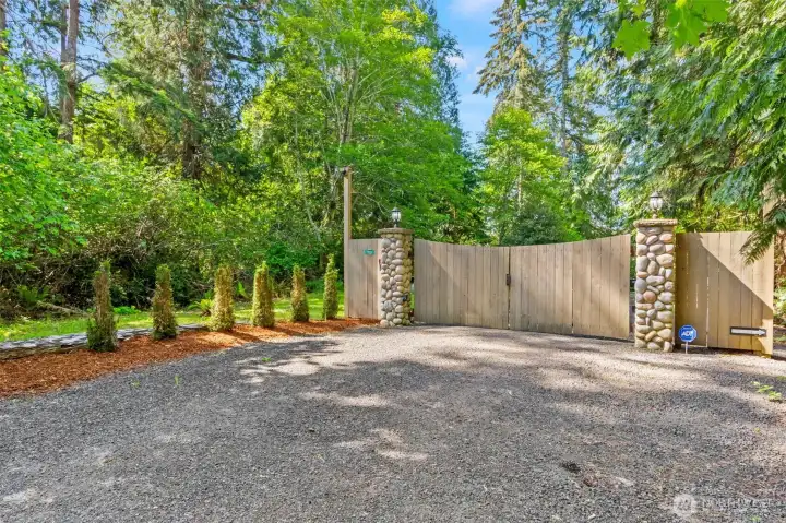 Tucked away behind gated entry Tucked away behind gated entry
