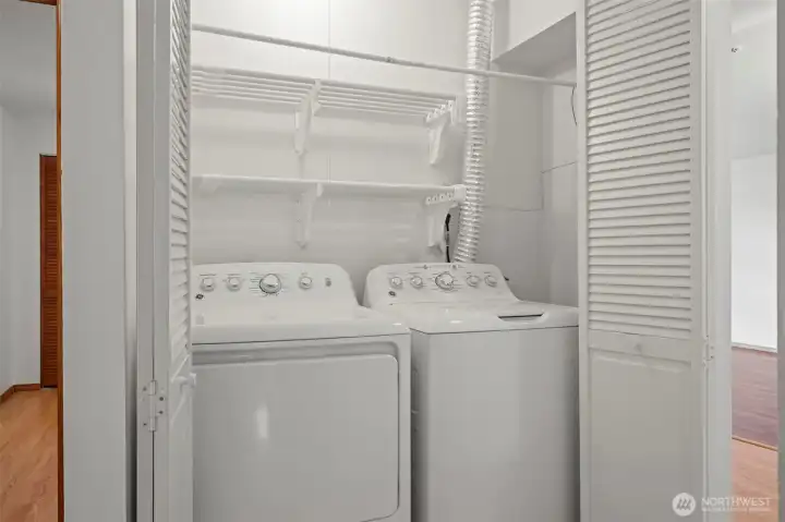 Washer and dryer stay for the new owner.