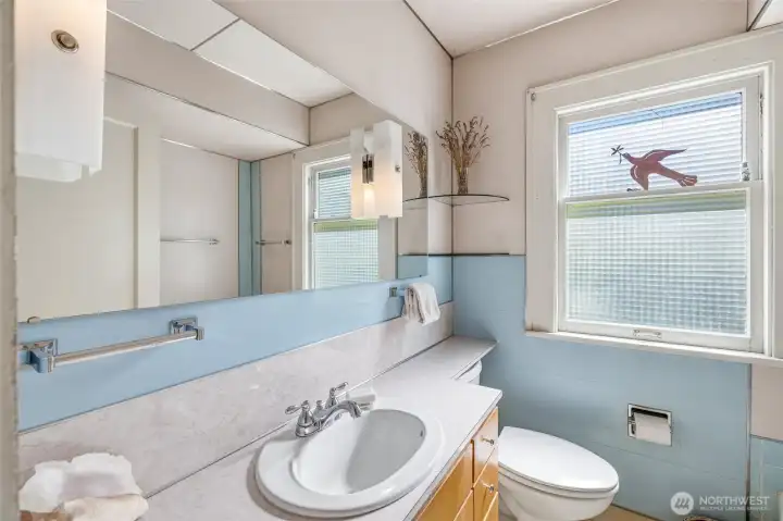 Main floor bath with a tub Main floor bath with a tub