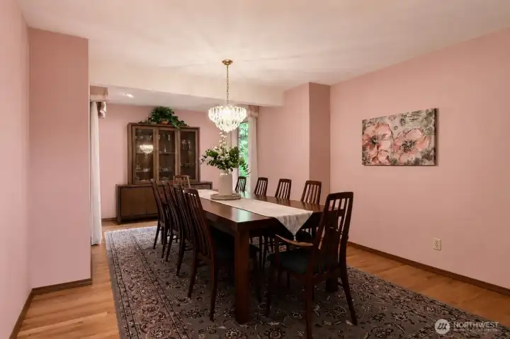 Spacious dining area